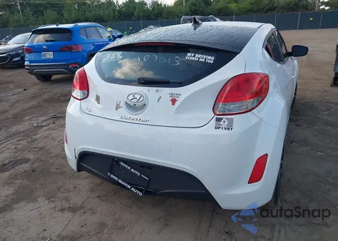 2014 Hyundai Veloster Base W/Black из США, поврежденный, VIN KMHTC6AD0EU204382
